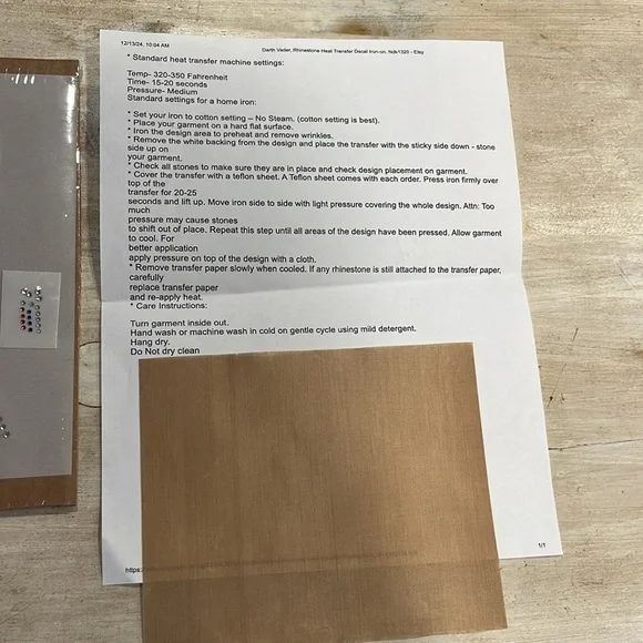 r2d2, Rhinestone Heat Transfer decal iron-on - Picture 2 of 2